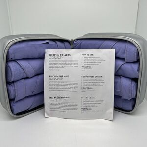 Monat Sleep In Hair Rollers Bendy Rollers Pack of 8 w/ Zip Case